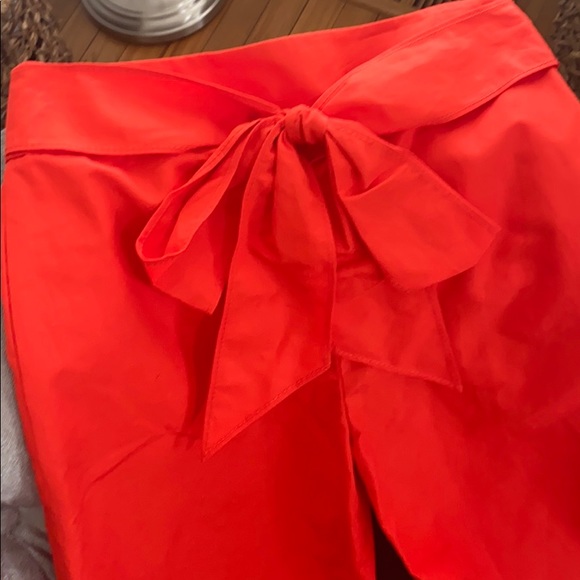 Orange Kate Spade bow pants - Picture 2 of 4